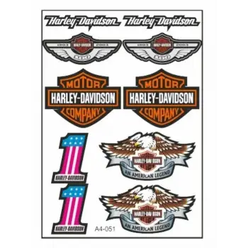 A4 STİCKER TEK PAKET ÇOKLU HARLEY-DAVİDSON