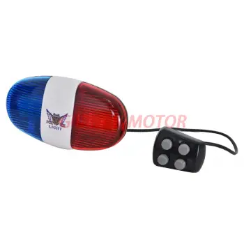 BİSİKLET KORNA 4 SESLİ 6 IŞIKLI P.SİRENLİ