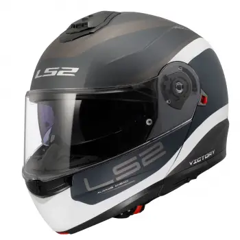 LS2 STROBE 2 VICTORY MAT GRİ-MAVİ-KUM KASK MAT GRİ - MAVİ KUM