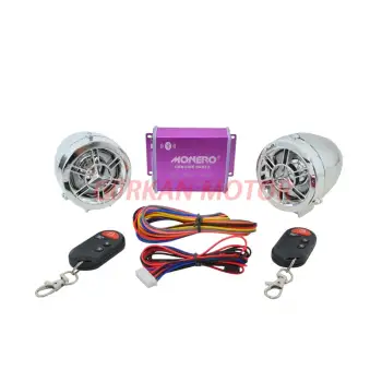 MP3 MOTOSİKLET ALARM SETİ [BLUETOOTH] [M - R] KROM