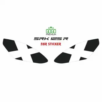 RKS SRK 125 R 2023 - 2025 UYUMLU FAR STİCKER BEYAZ X