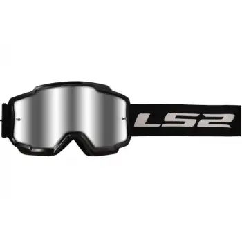 LS2 CHARGER GOGGLES MOTOKROS GÖZLÜK (IRIDIUM CAMLI) SİYAH