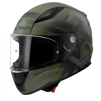 LS2 RAPID 2 THUNDER BIRDS MAT YEŞİL-SİYAH-GRİ KASK MAT YEŞİL