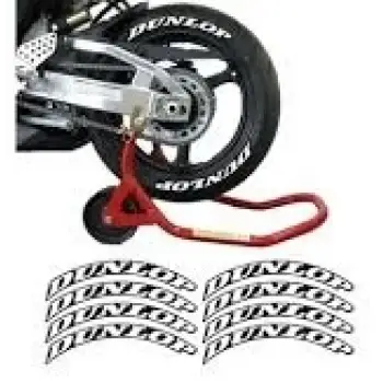 DUNLOP 3D LASTİK YAZISI + YAPIŞTIRICI BEYAZ