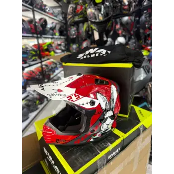 PRO HELMETS SY118 Full Face Çocuk Kask DINO BLUE KIRMIZI