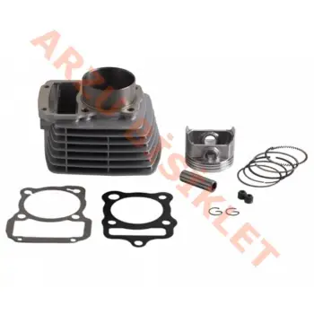 SİLİNDİR KOMPLE 13 PERNO 250cc CG [65,5 mm] [BOY : 76 mm] [YÜKSEK PETEK]