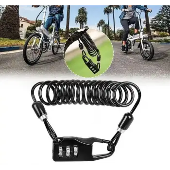 ARVEN-23 ŞİFRELİ + KABLOLU KİLİT ZX-2127-1 (3 KADEMELİ)