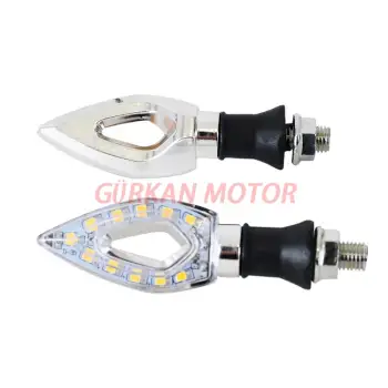 SİNYAL LEDLİ TAKIM (SARI IŞIK) ÜÇGEN  KROM