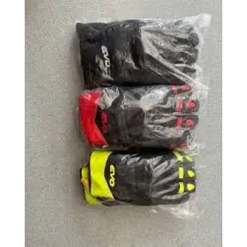 EVO DERİ MOTOSİKLET ELDİVEN KORUMALI SİYAH / KIRMIZI/SARI