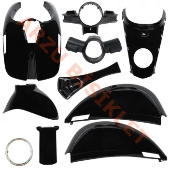 KAPORTA SET [BOYALI AKSAM] [SİYAH] - KUBA BLUEBERRY