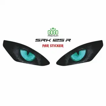 RKS R250 2023 - 2024 UYUMLU FAR STİCKER MAVİ GÖZ