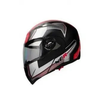 MOTOR KASK ÇENE AÇILIR GÖZLÜKLÜ NCR - 158 KIRMIZI GRAFİK