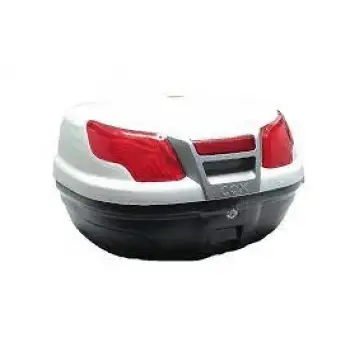 MOTOSİKLET ARKA ÇANTA BEYAZ COX 48 LT