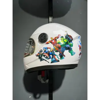 ÇOCUK KASKI KAPALI BEYAZ