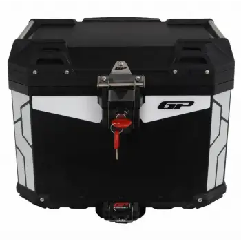 GP KOMPOZİT UNİVERSAL 37 LT ALÜMİNYUM SİYAH MOTOSİKLET ÇANTASI