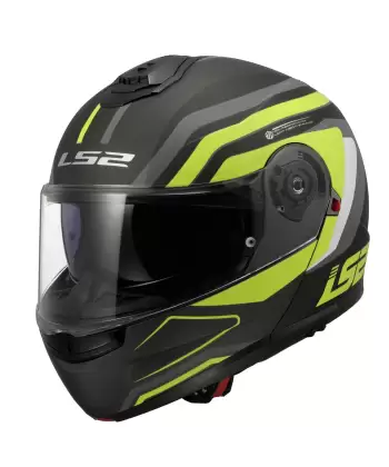 LS2 STROBE 2 PHANTOM MAT TITANIUM-NEON SARI KASK MAT TITANIUM - NEON SARI