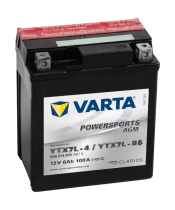 VARTA 12-7 DİK YTX7L - BS -   100A AKÜ