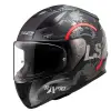 LS2 RAPID 2 CIRCLE KASK MAT SİYAH - KIRMIZI