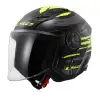 LS2 AIRFLOW 2 BRUSH SİYAH-NEON SARI KASK SİYAH - NEON SARI