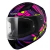 LS2 RAPID 2 ATHENA SİYAH-MOR KASK SİYAH - MOR