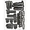 A4 STİCKER TEK PAKET ÇOKLU MONSTER SİYAH