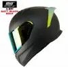 MTS 810 FULL FACE MAT SİYAH - GOLD KASK