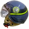 KASK ÇENESİZ Y.M NERO  GRİ - YEŞİL