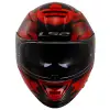 LS2 STORM 2 TRACKER KASK SİYAH - KIRMIZI