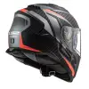 LS2 STORM 2 RACER KASK MAT TITANIUM - NEON TURUNCU