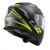 LS2 STORM 2 NERVE MAT SİYAH-NEON SARI KASK M