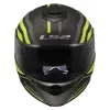 LS2 STROBE 2 PHANTOM MAT TITANIUM-NEON SARI KASK MAT TITANIUM - NEON SARI