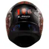 LS2 RAPID 2 ZOMBIE KASK SİYAH - KIRMIZI