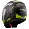 LS2 RAPID 2 RAVEN KASK MAT SİYAH - GRİ - NEON SARI
