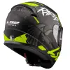 LS2 RAPID 2 RAVEN KASK MAT SİYAH - GRİ - NEON SARI