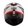 LS2 STROBE 2 MONZA SİYAH-BEYAZ-KIRMIZI KASK SİYAH - BEYAZ - KIRMIZI