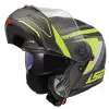 LS2 STROBE 2 PHANTOM MAT TITANIUM-NEON SARI KASK MAT TITANIUM - NEON SARI
