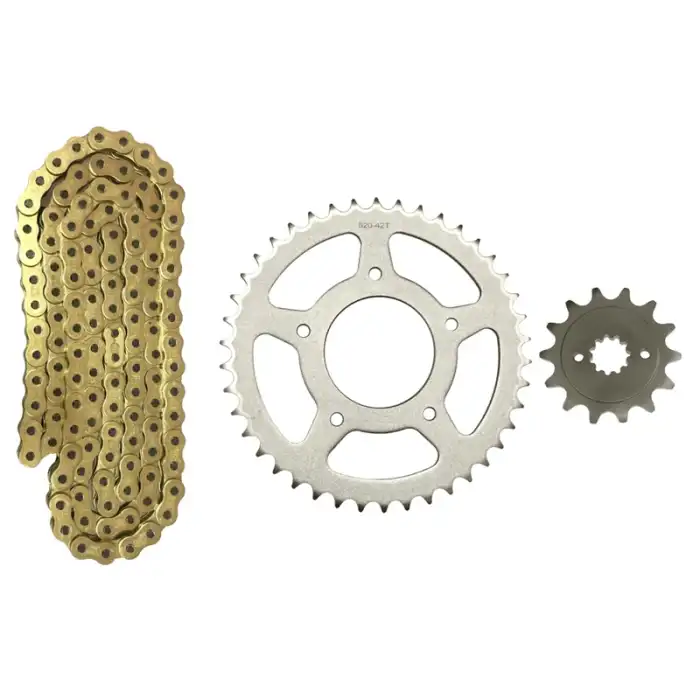 ZİNCİR DİŞLİ SET ORİNGLİ 120L-14T-42T SR250