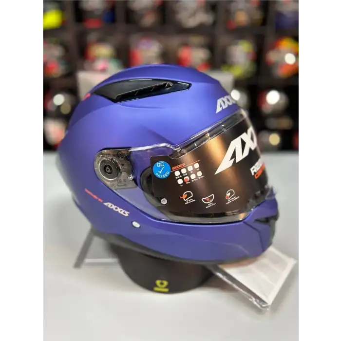 AXXIS PANTHER SV SOLID A7T MAT MAVİ KASK MAT MAVİ