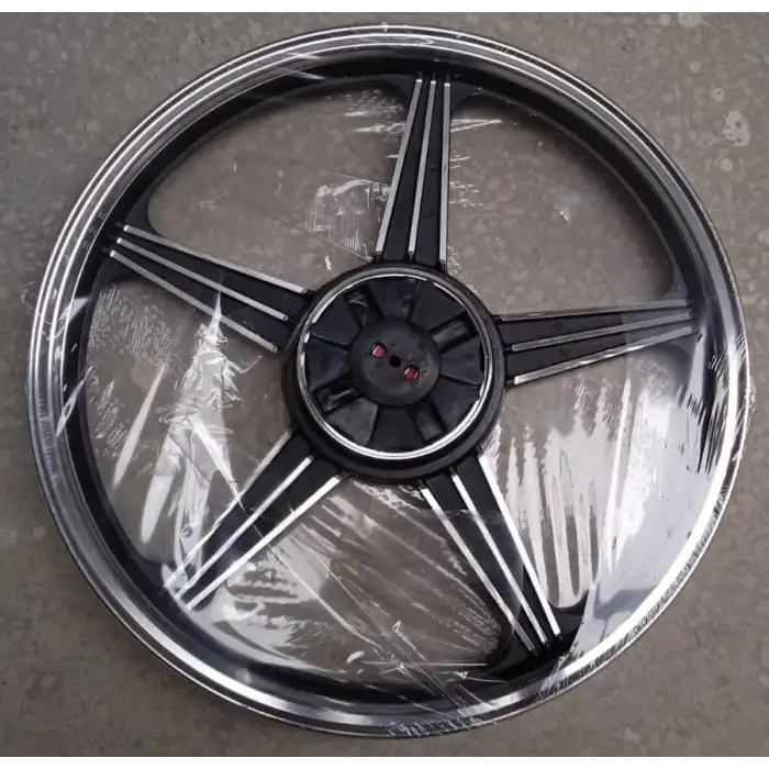 ARKA JANT ALÜMİNYUM SİYAH [1.85 * 18] BÜYÜK BALATA KAMPANASIZ - KAPLİN LASTİKLİ CG [OEM KALİTE]