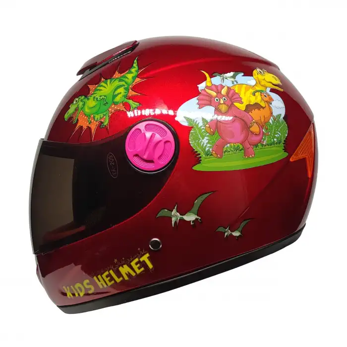 PRO HELMETS SY118 Full Face Çocuk Kask DINO RED KIRMIZI