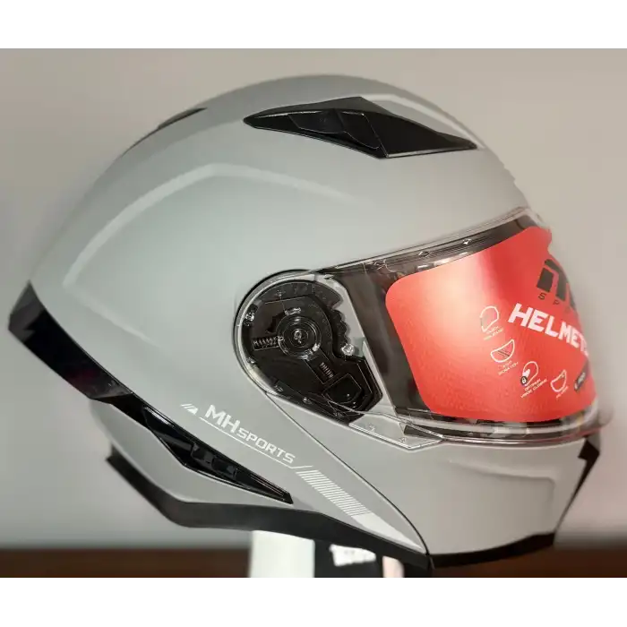 MH ÇENE AÇILIR KASK MAT NARDO GRİ MH-928 MAT SİYAH