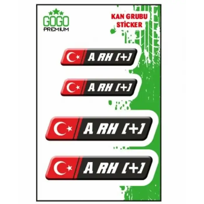 KAN GURUBU SİYAH DÖRTLÜ ETİKET A RH+