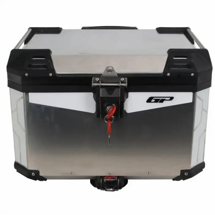GP KOMPOZİT UNİVERSAL 57 LT ALÜMİNYUM GRİ MOTOSİKLET ÇANTASI