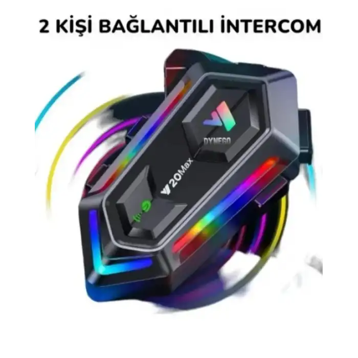 2X EŞLEMELİ BLİC BLUETOOTH IŞIKLI  V20 - MAX İNTERCOM