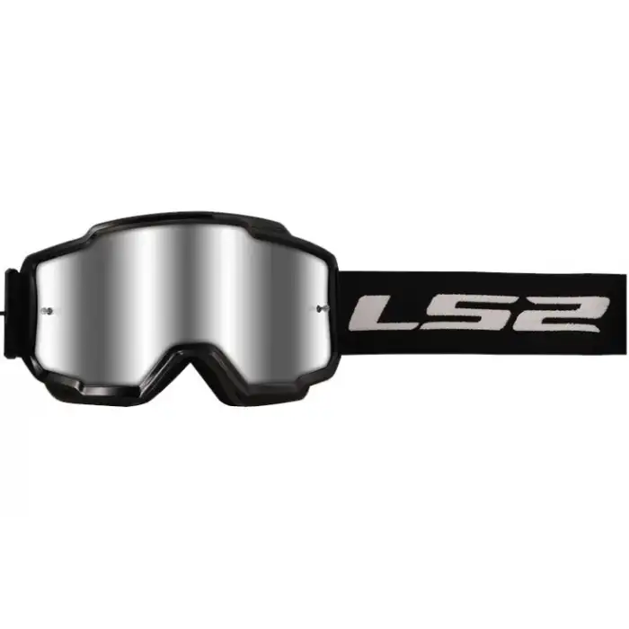 LS2 CHARGER GOGGLES MOTOKROS GÖZLÜK (IRIDIUM CAMLI) SİYAH