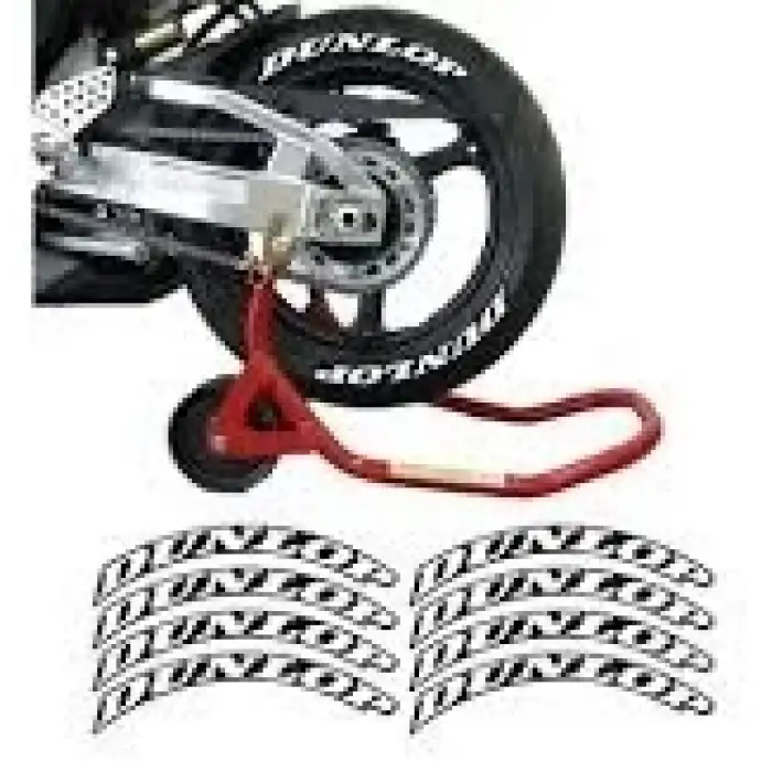 DUNLOP 3D LASTİK YAZISI + YAPIŞTIRICI BEYAZ