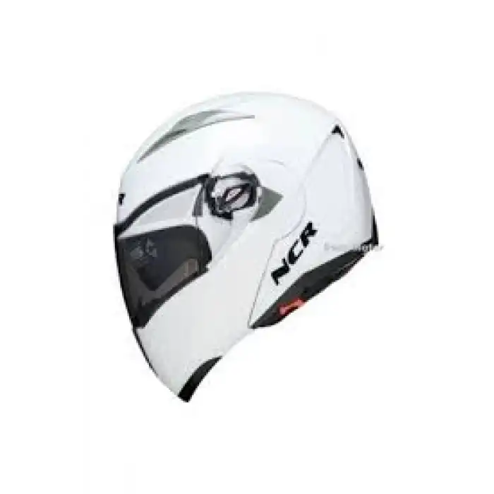 MOTOR KASK ÇENE AÇILIR GÖZLÜKLÜ NCR - 158 BEYAZ