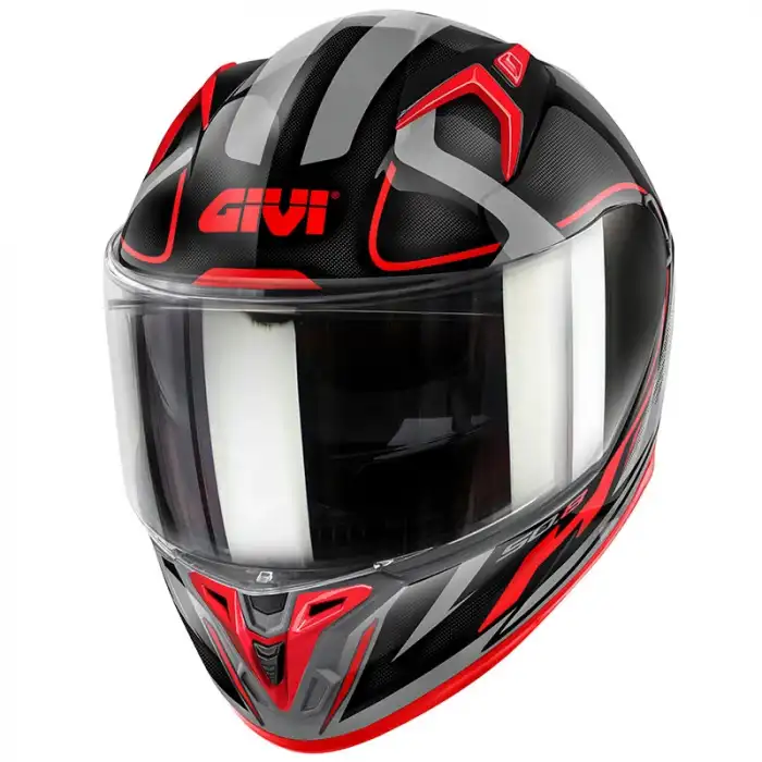 GIVI 50.8 RACER KASK SİYAH - TİTANIUM - KIRMIZI