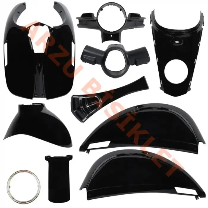 KAPORTA SET [BOYALI AKSAM] [SİYAH] - KUBA BLUEBERRY