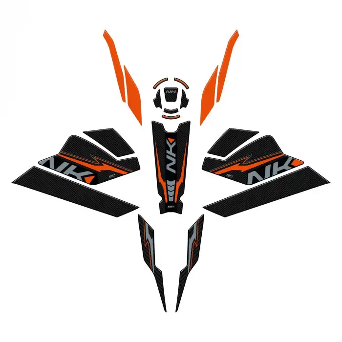 GP KOMPOZİT CF MOTO 250 NK 2023 -2024 UYUMLU FULL PAD SETİ TURUNCU